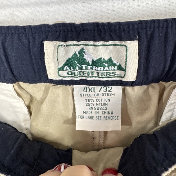 All Terrain Outfitters Men's Outdoor Pants 4XL Cotton/Nylon Elastic Waist - Picture 3 of 7